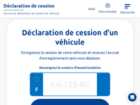 'declaration-cession.fr' screenshot