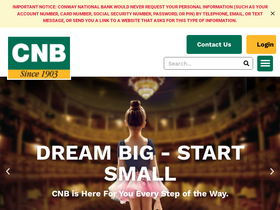 'conwaynationalbank.com' screenshot