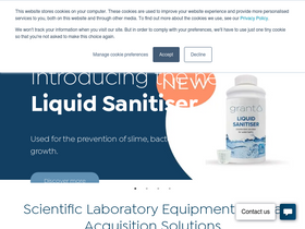 grantinstruments.com homepage screenshot