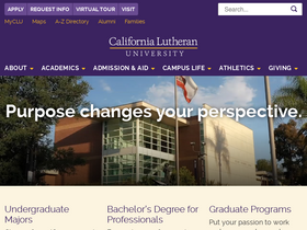 'callutheran.edu' screenshot