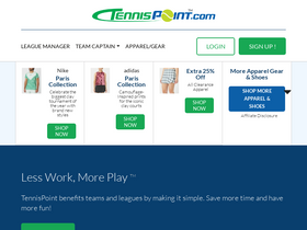 'tennispoint.com' screenshot