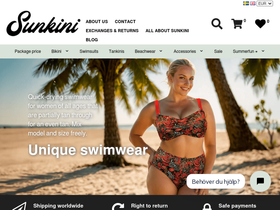 Sunkini homepage screenshot
