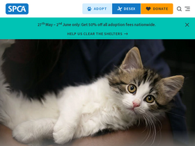 'spca.nz' screenshot