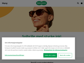 'specsavers.no' screenshot