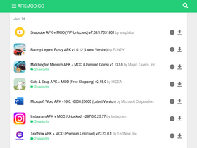'apkmod.cc' screenshot
