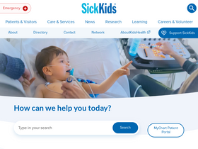 'sickkids.ca' screenshot