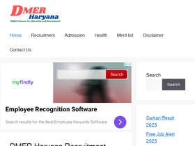 'dmerharyana.org' screenshot