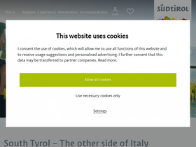 'suedtirol.info' screenshot