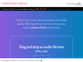 'loudnesspenalty.com' screenshot