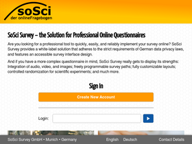 'soscisurvey.de' screenshot