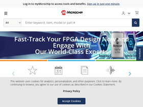 'microchip.com' screenshot