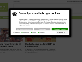 'kanalfrederikshavn.dk' screenshot