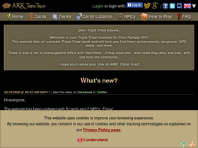 'arrtripletriad.com' screenshot