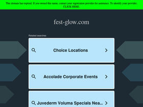 fest-glow.com homepage screenshot