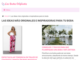 'lasbodasoriginales.com' screenshot