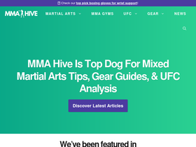 'mmahive.com' screenshot