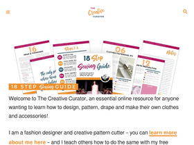 'thecreativecurator.com' screenshot