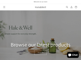 haleandwell.com homepage screenshot