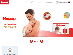 'huggies.com.ec' screenshot