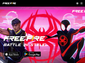 'freefiremobile.com' screenshot