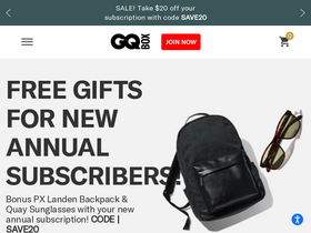 'gqbox.com' screenshot