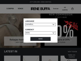 irenebuffa.com homepage screenshot