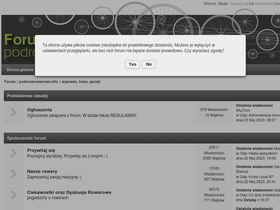 'podrozerowerowe.info' screenshot