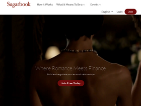 'sugarbook.com' screenshot