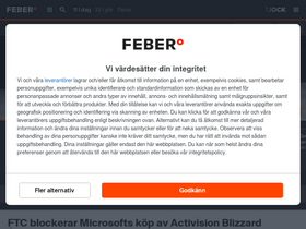 'feber.se' screenshot