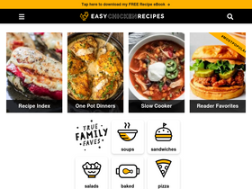 'easychickenrecipes.com' screenshot