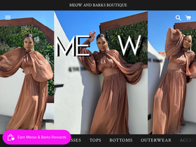 meowandbarksboutique.com homepage screenshot