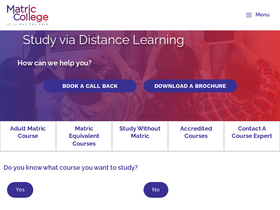 'matric.co.za' screenshot