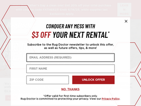 'rugdoctor.com' screenshot