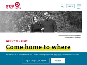 'sffirecu.org' screenshot