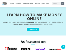 'thrivemyway.com' screenshot