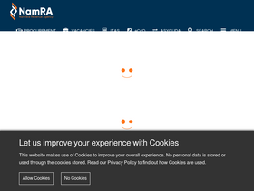 'namra.org.na' screenshot