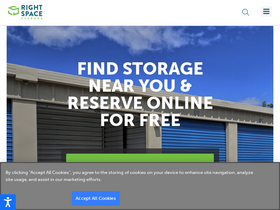 'rightspacestorage.com' screenshot