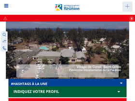 'departement974.fr' screenshot