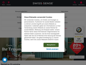 'swisssense.de' screenshot