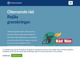 'smaspararguiden.se' screenshot