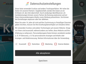 'koelnbaeder.de' screenshot