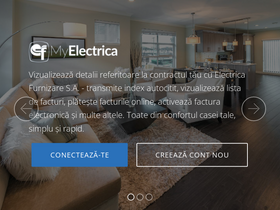 'myelectrica.ro' screenshot