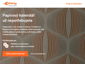 'kalendarseznam.cz' screenshot