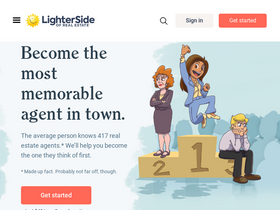 'lightersideofrealestate.com' screenshot