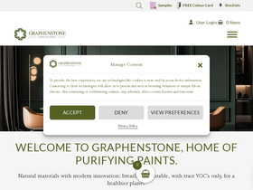 Graphenstone Eco Paints (UK service only) homepage screenshot