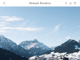 distantborders.com homepage screenshot