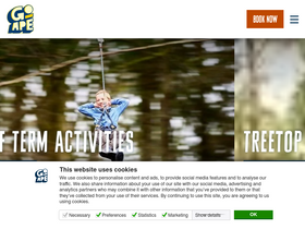 'goape.co.uk' screenshot