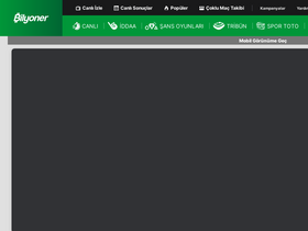 'bilyoner.com' screenshot