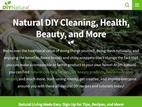 'diynatural.com' screenshot