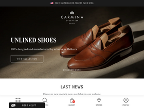 'carminashoemaker.com' screenshot